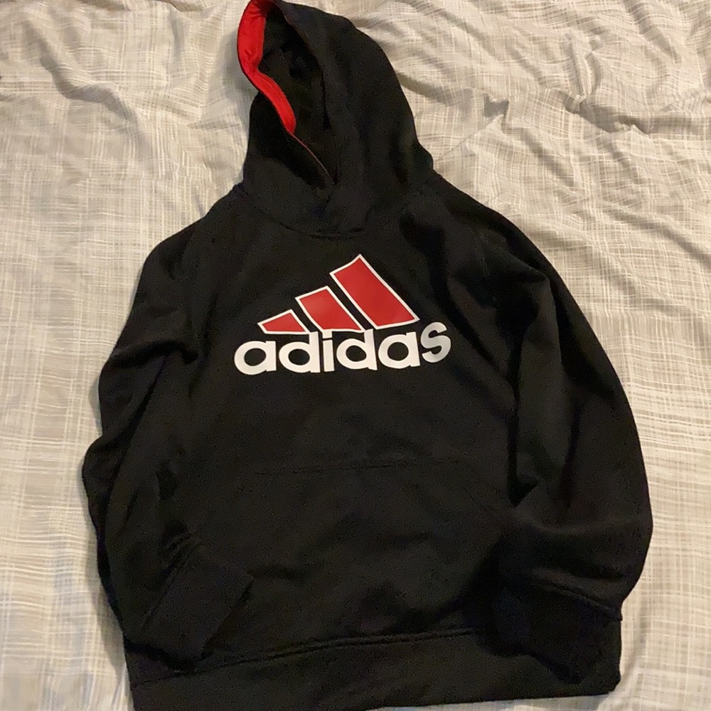 Black & Red Adidas Hoodie